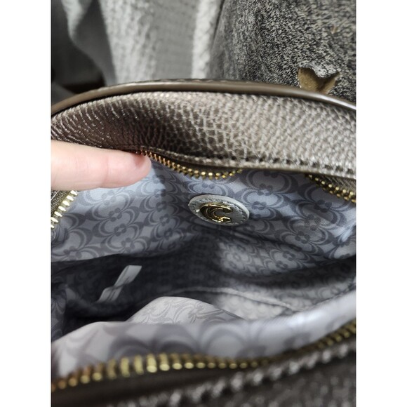 Charming Charlie Clock Purse Handbag Shoulder Bag Faux Leather Black - Picture 3 of 3